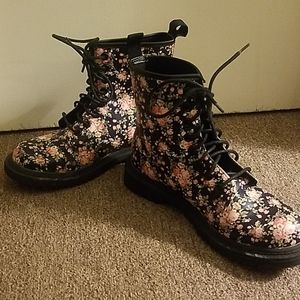 Floral rainboots
